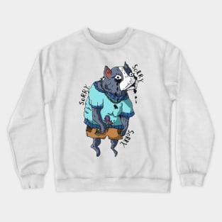 overly apologetic pitbull Crewneck Sweatshirt